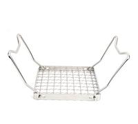 Vistreck Parrilla Plegable Portátil de Acero Inoxidable Horno de | Malla de acero resistente a la oxidación, ideal para estufas de leva, picnic, leña, gas y alcohol.