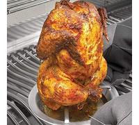 Vistreck Parrilla Vertical de Acero Inoxidable para Barbacoa de Pollo para Asar a la Parrilla Brasileña, Soporte Asador Aves Corral Fácil Usar (Plata)
