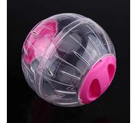 Vistreck Pelota de Ejercicio para Hámster de 12 Cm, Juguete Pequeño para Mascotas Jerbos y Hámsteres en Rosa, Azul y Naranja (Rosa)