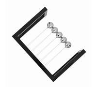 Vistreck Péndulo de Bola de Física Metal, Relaja y Motiva en el | Elegante estructura de plástico y bola de metal, perfecta para decoración del hogar o la oficina, única para todas las
