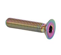 Vistreck Perno de Dirección de Aleación Titanio M6x30 Mm - Tornillo Fijación Superior Vástago Liviano para Reparación Bicicletas (Vistosa)