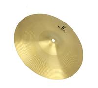 Vistreck Platillo Hi-Hat Crash Ride de Aleación de Latón 20 Pulgadas para Batería, con Brillo Metálico Brillante, para una Melodía Loca e Impactante (8")