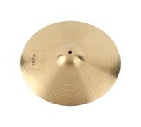 Vistreck Platillo Hi-Hat Crash Ride de Aleación de Latón 20 Pulgadas para Batería, con Brillo Metálico Brillante, para una Melodía Loca e Impactante (14")