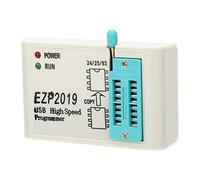 Vistreck Programador Flash USB de Alta Velocidad EZP2019 para BIOS 24 25 93 con Función de Copia sin conexión: Ideal para Reparación Electrodomésticos (Programador + 3 enchufes programación + Clip)