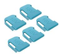 Vistreck Ranura para Soporte de Batería a Prueba de Polvo, 5 uds., 18V, para, Solución Almacenamiento ABS Resistente