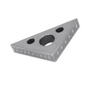 Vistreck Regla Triangular de Aleación de Aluminio, Herramienta ángulo Recto 45/90 Grados para Proyectos Carpintería