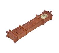 Vistreck Reloj de Abuelo en Miniatura para Casa de Muñecas, Accesorio Muebles Modelo Reloj Madera, 1/12