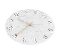 Vistreck Reloj de Pared de Mármol Simple: Elegante Reloj Silencioso Acrílico Agrietado para Decoración Sala Estar
