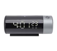 Vistreck Reloj Despertador de Proyección con Retroiluminación LED, Alarma Dual, Monitoreo de Temperatura, Carga USB - Proyección Línea Roja
