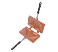 Vistreck Sandwichera Caliente - Sartén de Doble Cara de Aleación Aluminio y Tostadora Perritos Calientes para el Desayuno (Oro)