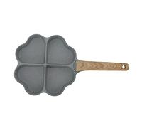 Vistreck Sartén para Huevos en Forma de Corazón - Sartén Antiadherente de 4 Tazas con Asa para Calentar Uniformemente Panqueques (Verde)