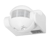 Vistreck Sensor de Movimiento Montado en la Pared con Función de Atardecer a Amanecer - Sensor PIR 180° para Luces LED Exterior