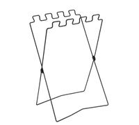 Vistreck Soporte Portátil para Bolsas de Basura, Estante Plegable de Acero Inoxidable para Cámara, Barbacoa y Picnic Al Aire (Negra)