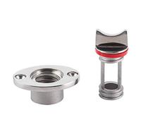 Vistreck Tapón de Drenaje para Tablero Marino, Acero Inoxidable 316, Se Adapta a Roscas de Tornillo Estándar, Ideal para Barcos y Cofres Hielo