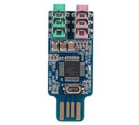 Vistreck Tarjeta de Sonido USB sin Controlador CM108 Adaptador de Audio Externo para Computadoras y Portátiles