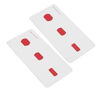 Vistreck Tarjetas de Entrenamiento de Estrabismo para Ambliopía, Mejora del Sentido Visual y Papel Revestido Impermeable, 2 uds.
