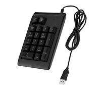 Vistreck Teclado Numérico USB de 19 Teclas con Tacto Mecánico y Luces LED de 3 Colores - Teclado Numérico Portátil para, i