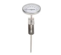 Vistreck Termómetro para Leche con Esfera de 4,6 Cm y Sonda de 12,5 Cm para Lecturas Temperatura Rápidas y Precisas, Ideal Espumar Leche, Preparar café, Yogur Queso