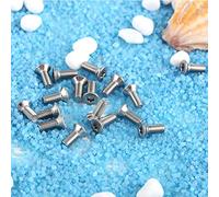 Vistreck Tornillos de Estrella M3 Tornillos Avellanados de Acero Inoxidable Cabeza Plana Paquete 50 Piezas (M3×6)