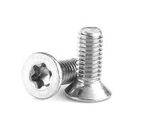 Vistreck Tornillos de Estrella M3 Tornillos Avellanados de Acero Inoxidable Cabeza Plana Paquete 50 Piezas (M3×12)