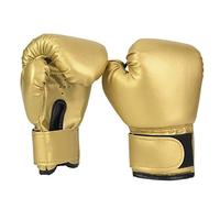 Vistreck Un par de de Boxeo para Niños Piel Sintética para Entrenamiento, Sparring y Puñetazo (Oro)