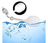 Vistreck Válvula Flotante de Plástico de 2 Uds para Tanque Agua Llenado Automático Caballos y Ganado, Control Nivel Agua Ajustable