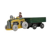 Vistreck Vintage Wind Up Metal Walking Toy Tractor - Hojalata Nostálgica Coleccionable para Adultos y Niños