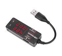 Vistreck YB26VA Detector USB, Medidor de Voltaje y Corriente de Doble | Carga inteligente, diseño compacto, compatibilidad versátil, pruebas de capacidad de la batería, dispositivos USB