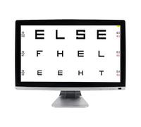 Visual Acuity Chart Digital 21.5 pulgadas LCD Electronic Optical Eye Charts con más de 44 objetivos visuales y 5 métodos de pantalla Probador de optometría Proyector con control remoto