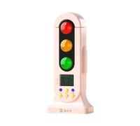 Visual Countdown Timer - Traffic Light Style - Temporizador silencioso de cocina y sala de clases con luces rojas y amarillas y verdes para padres, profesores, niños, preescolares, guarderías, 3,35 x