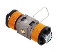 Visual Flow Gas Tank Converter Valve for Camping and Hiking Dual Real Time Flow for WINDOWS Residual Gas Collection Adapter Brass Aluminum Compact 3x3x7.4cm for Stoves Heaters(Gray)