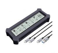 Visual Smart M 2 NVMe - Carcasa SSD con USB 3 2 Gen 2 de 10 Gbps de velocidad y monitoreo de estado de disco en tiempo real para una gestión mejorada del uso de SSD (negro)