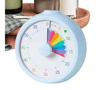 Visual Time Management Timer - Silent Portable Multifunctional Rainbow Schedule Tool with Countdown Display and Adjustable Alerts, Easy Read Color Cues for Home School Work Meetings Offices Classroom