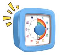 Visual Timer - 1 Hour Countdown Mechanical for Kids, Silent Non-Ticking Clock | Time Management Tool Offices Classroom Home Kitchen, Teaching Studying Reading Cooking Working Exam Productivity
