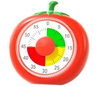 Visual Timer for Classroom Use, 60-Minute Timer for Teaching, Fruit Design Mechanical Time Clock, Alarm Timer for Time Management, Educational Countdown Timer for Kids