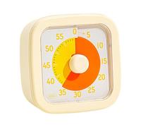 Visual Timer for Kids, 60-Minute Countdown Tempmer, Silent Time Management Tool for Kitchen, Bathroom, Cooking, Study, Homework, Shower, Compact 3.74x3.74x1.57inch