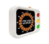 Visual Timer for Kids, Traffic Light Design, 6 Inches Digital Classroom Timer with Sound, Countdown Clock with Adjustable Settings, Study Aid Bright Colors, Daily Supplies for Kitchen Cooking