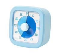 Visual Timer Kids, 60-Minute Silent Timer, 3.74x3.74x1.57 Inches Compact and Lightweight, Time Management Tool for Kitchen, Bathroom, Cooking, Homework, Shower, Classrooms