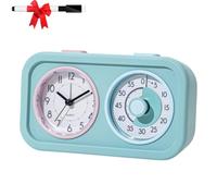 Visual Timer-Silent Timer with Night Light, Time Management Countdown Tool, 60 Minute Dual Screen Timers with Alarm for Calming Corner,Kitchen,Bedroom,Trainings Teeth Brushing or Study routines