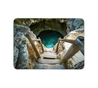 Visual Trap Crystal Velvet Rug - 15.75x23.62inches Quick Dry Non-Slip Soft Mat | Optical Illusion Door Mat Area Rug for Home Decor Bedroom Bathroom Entryway Floor Indoor Apartment Farmhouse Hotel