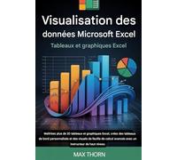 Visualisation des données Microsoft Excel, graphiques et diagrammes Excel: Maîtrisez plus de 20 graphiques et tableaux Excel, créez des tableaux de ... avancés avec un instructeur de haut niveau