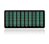 Visualizador Audiovisual, Analizador De Espectro, Visualización del Espectro del Ritmo De La Voz Musical, Medidor De Nivel De Audio con Pantalla De Captación De Micrófono, Frecuencia De 50 Hz A Green