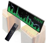 Visualizador De Audio Led Para Pc Y Juegos, Analizador De Espectro Musical De 36 Modos Con Sensor De Voz, Reloj, Entrada Aux/mic, Pantalla De Luz Reactiva Al Sonido Dinámica 64.6 * 16.6 * 3CM