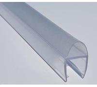 VisuAllglass - Junta para cortina de cristal, Repuesto universal transparente de 2 m Para cristales de 6-8-10 mm Válido perfil de ducha - mamparas tipo corredera y plegable (Junta burbuja 8 mm)