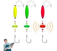 Visulong Catfish Fishing Set, 2025 New Catfish Rig Making Kit with Circle Hooks, Rattler Fishing Equipment, and Peg Floats, Complete Catfish Tackle for Big Game Fishing (3 piezas, 6/0)