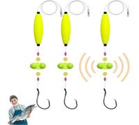 Visulong Catfish Fishing Set, 2025 New Catfish Rig Making Kit with Circle Hooks, Rattler Fishing Equipment, and Peg Floats, Complete Catfish Tackle for Big Game Fishing (amarillo, 6/0)