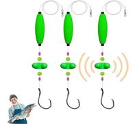 Visulong Catfish Fishing Set, 2025 New Catfish Rig Making Kit with Circle Hooks, Rattler Fishing Equipment, and Peg Floats, Complete Catfish Tackle for Big Game Fishing (Verde, 8/0)