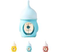 Visulong Leak-Proof Squeezable Kitten Bottle, Puppy Bottles For Nursing Puppy Milk, Reusable Anti-Choking Silicone Pet Puppy Milk Bottle Nursing Kit (Blue,20ML)