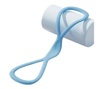 Visulong Resistance Bands, Figure 8 Exercise Bands, Durable Rubber Yoga Pulling Rope，Non-Slip Handles, Home Gym (Blue(25lb))