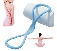 Visulong Resistance Bands, Figure 8 Exercise Bands with Handles for Women Men, for Working out, Arm, Chest Expander Strap, Back Pulling Rope (Blue 25 Pounds)